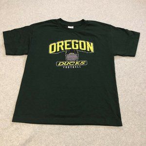 Oregon Ducks Football Green T-shirt Helmet Size Kid Youth Large AAA Alstyle